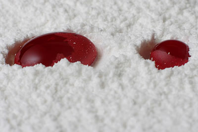Blutspuren im Schnee